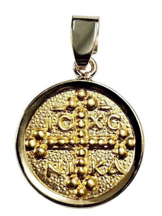 Kontopoulos Pendant Kids Charm Constantine Coin Gold 9K K03331AND
