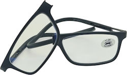 Optix Vision Γυαλιά Πρεσβυωπίας +2.50 με Μαγνήτη σε Μαύρο χρώμα 4386300250
