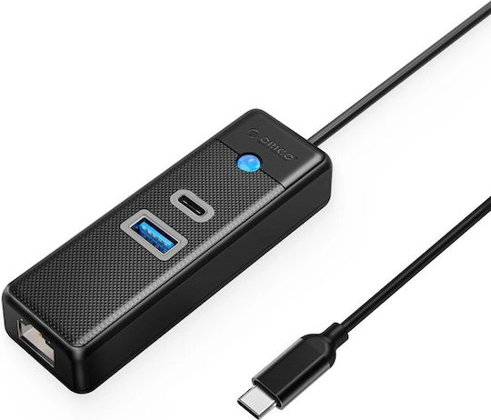 Orico USB Hub 3 Port USB 3.0 with USB-C / Ethernet