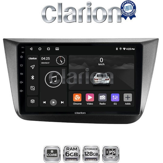 Clarion Gl53490 OEM Мултимедийна Екран Автомобилни Аудио Системи Seat Altea 2004 > 2015 CarPlay AndroidAuto BT GPS WiFi GPRS ElectricLife