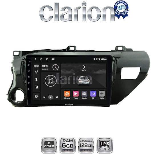 Clarion Gl53588 Οθόνη Oem Multimedia Αυτοκινήτου Toyota Hilux 2017> Carplay Androidauto Bt Gps Wifi Gprs Electriclife