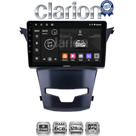 Clarion Gl53016 OEM Multimedia Car Audio System Ssangyong Korando 2014> CarPlay Android Auto BT GPS Wi-Fi GPRS Electriclife