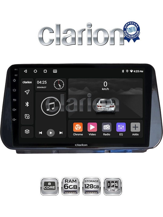Clarion Gl53963 OEM Multimedia Car Audio System Screen Hyundai Santa Fe Ix45 2018 > 2019 CarPlay Android Auto BT GPS WiFi GPRS Electriclife