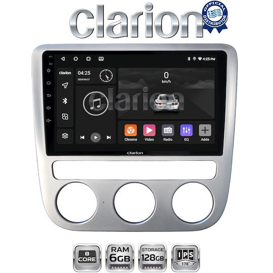 Clarion Gl53488 OEM Мултимедийна Екран Автомобилни Аудио Системи VW Scirocco & Eos 2008 > 2013 Apple CarPlay Android Auto Bluetooth GPS Вграден Wi-Fi GPRS Electriclife