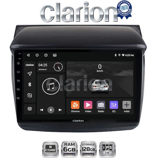 Clarion Gl53094 OEM Мултимедийна Автомобилна Екран Mitsubishi L200 2006 > 2014 CarPlay AndroidAuto Bt Gps WiFi Gprs Electriclife