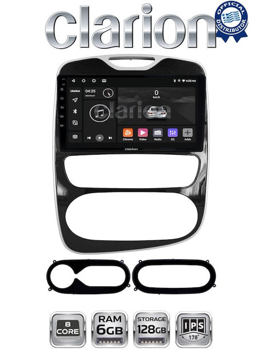 Clarion Gl53321 OEM Multimedia Car Audio System Renault Clio 2016-2018 CarPlay Android Auto BT GPS Wi-Fi GPRS Electriclife