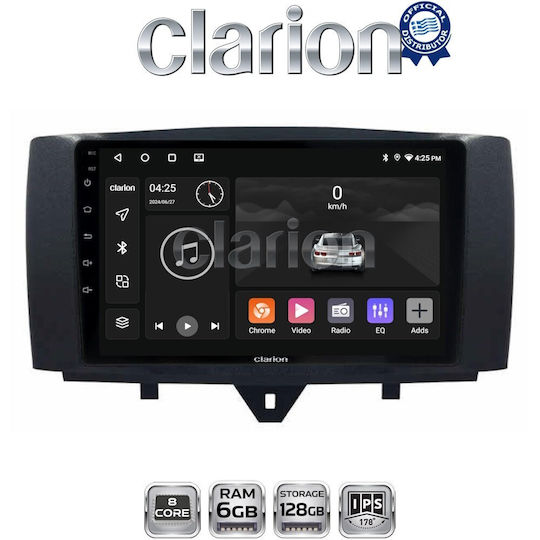 Clarion Gl53587 Екран OEM Мултимедия Автомобилни Аудио Системи Smart ForTwo 2011>2015 CarPlay AndroidAuto BT GPS Wi-Fi GPRS ElectricLife