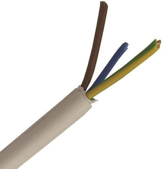 Cablu NyM A05VV-U 3x2 5mm² Alb 1000m/drum