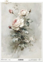 Decoupage Reispapier Itd 21x29cm Rosen R2831