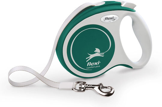 Flexi Сгъваем Каишка/Водач За Куче Каишка Leash Comfort В Зелен Цвят 5m