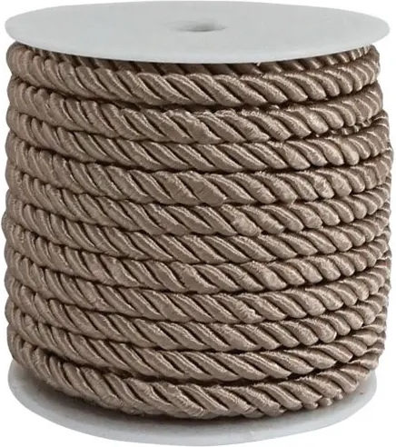 Three-Strand Lace 7mm Beige 20m 100/Box