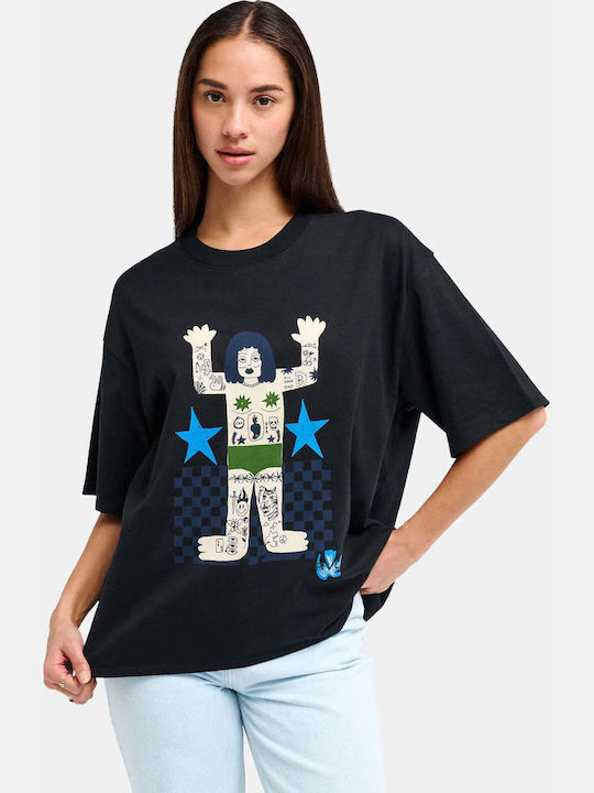 Women's Oversized Black T-shirt