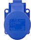 Board Socket 16a 3p 230v 75x75 Blue Ip44 313-6f5
