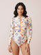 One Piece Swimsuit With Zipper Yellow