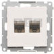 Simon 55 Double Rj45 Category 6 Computer Socket...