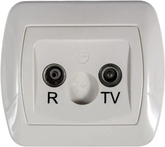 Simon Chord TV-Antennensteckdose Rd TV End Beige Aak/12