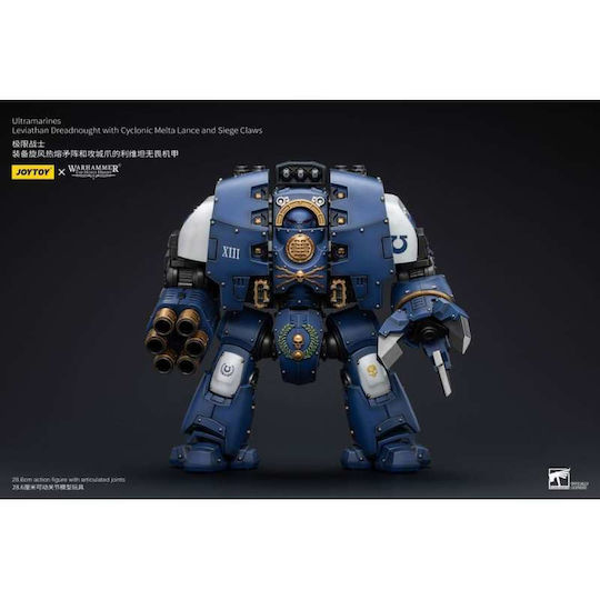 Warhammer Horus Heresy Φιγούρα Δράσης Αναλογία 1/18 Ultramarines Leviathan Dreadnought Cyclonic Melta Lance Siege Claws Μεγέθους 29cm