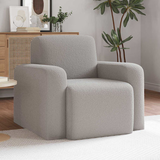 Πολυθρόνα 88x90x77cm Ανοιχτό Γκρι Πολυθρόνα 88x90x77cm Ανοιχτό Γκρι