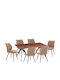 Esszimmermöbel-Set Gaff mit 6 Stücken 180x90cm