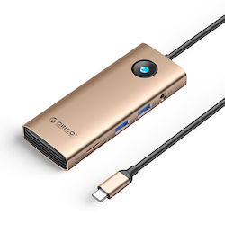 Orico PW11 8in1 Stație de Andocare USB-C cu HDMI 4K PD Ethernet