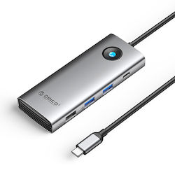 Orico PW11 8 в 1 USB-C Докинг Станция с HDMI 4K PD Ethernet