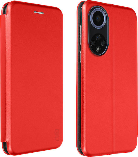 Книга Кожен / Силиконов Червен Huawei Nova 9 / Honor 50 5G