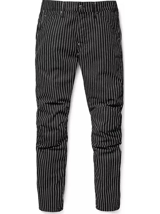 Дамски Текстилен Панталон в Boyfriend Кройка На Райета Pharrell Williams Wabash Stripe Print