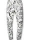 Дамски Текстилен Панталон в Boyfriend Кройка Леопардов Pharrell Williams White Tiger Print