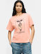 Damen T-shirt Dusty Rosa
