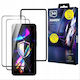 3mk Pack 2 Tempered Glass Galaxy A35 A55 Applicator Frame Black Transparent