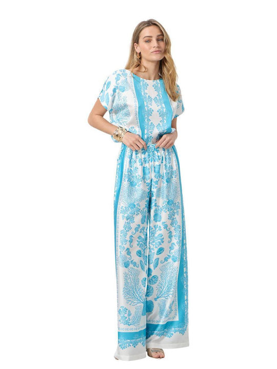 Passager Women's High Rise Satin Pantaloons wit...