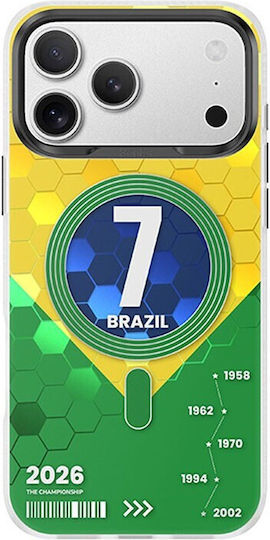 Benks D3 Football Theme Magsafe Σκληρή Θήκη Σιλικόνης Brazilian Wilderness Apple Iphone 17 Pro Max