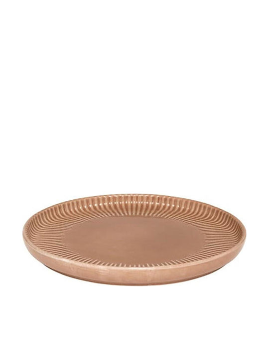 Atmosphera Chloe Πιάτο Ρηχό Καφέ με Διάμετρο 20cm