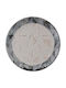 Hermia Ceramic Grey Dessert Plate with Diameter 19.3cm 6 Pieces