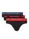 Herren Slips Schwarz 3er Pack