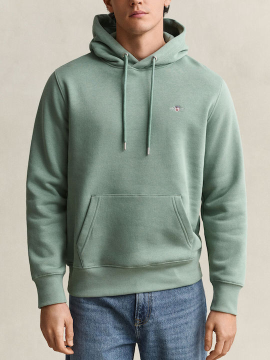 Gant Shield Sweatshirt mit Kapuze Surplus Mint
