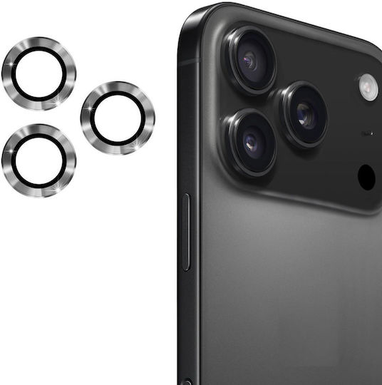 iPhone 17 Pro 17 Pro Max Enkay 9h Заден Обектив Алуминиева Сплав Филм Закалено Стъкло Титаниево Сиво