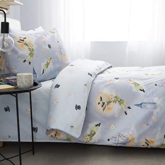 Vesta Home Set Kinderbettlaken Baumwoll Peter 170x260cm 3 Stück