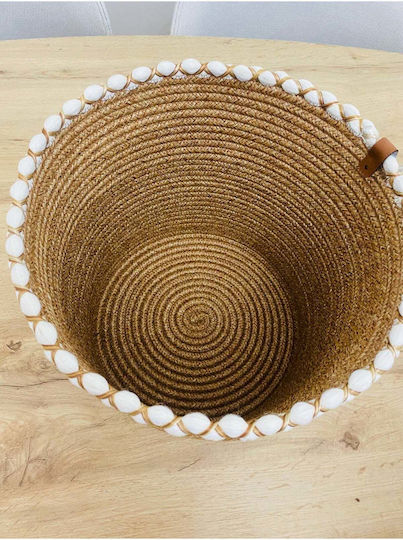 SteweHome Wicker Brown Storage Basket 30x30cm