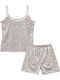 Ansin Summer Women's Pyjama Set Cotton Pink