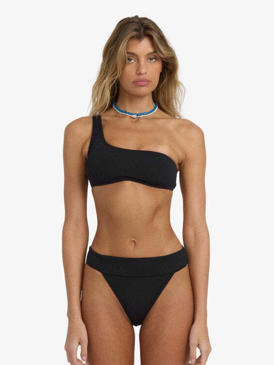 Sun Bikini Mit Einer Schulter Schwarz Pebble Schulter Tank
