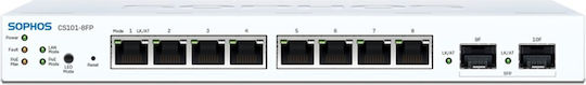 Sophos CS101-8FP Managed L2 PoE Switch with 8 Gigabit (1Gbps) Ethernet Ports