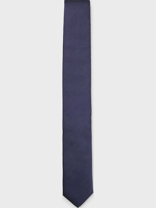 Hugo Men's Silk Tie Printed Blue Color
