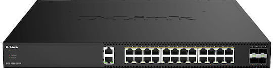 D-Link DXS-1250-28YP/E Managed L2 PoE Switch με 28 Θύρες Gigabit (1Gbps) Ethernet και 4 SFP Θύρες