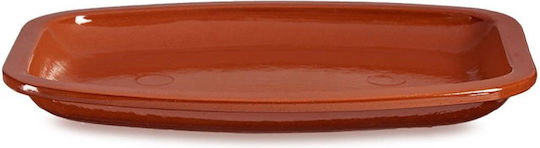 Atmosphera Piatelă De Servire Ceramică Portocalie 35x26cm