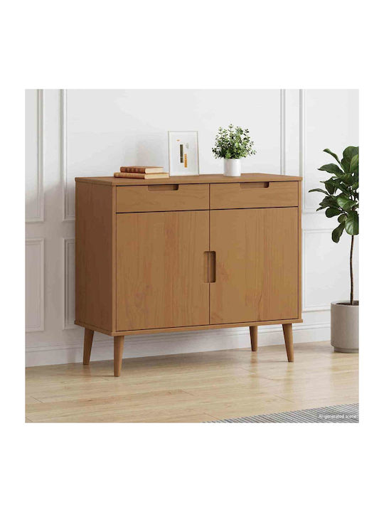 Molde Sideboard aus Holz mit Schubladen Karamele 90x40x80cm