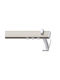 Viometale Cosmos Jessica One-Way Metallic Curtain Track In Silver Colour 360cm 22.05.360.P7