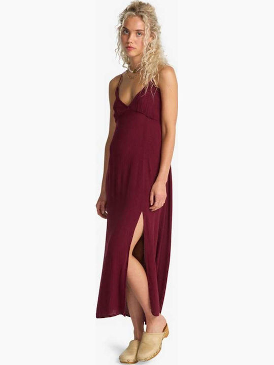 Rochie De Vară Maxi Cranberry Burgundy