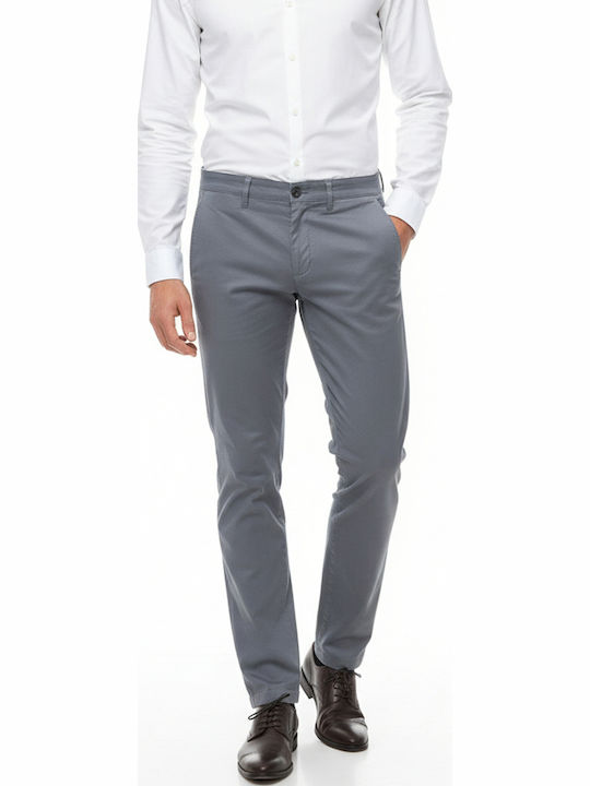 Pantaloni Chino cu Croială Regular Gri