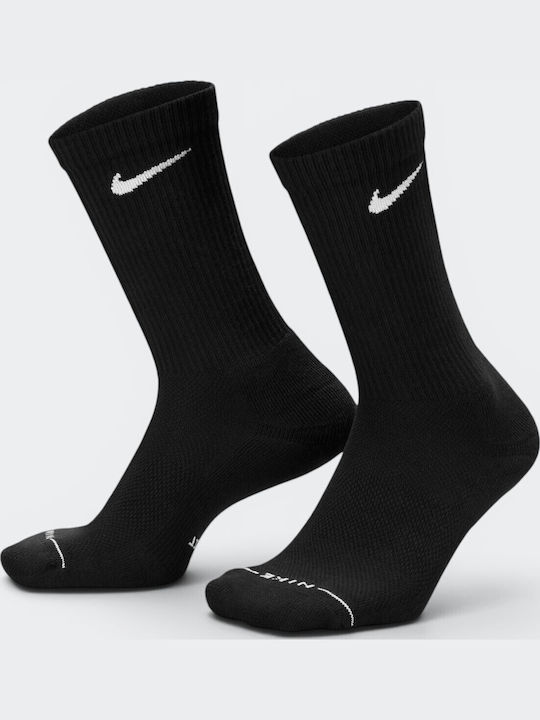 Nike Everyday Running Κάλτσες Μαύρες 3 Ζεύγη